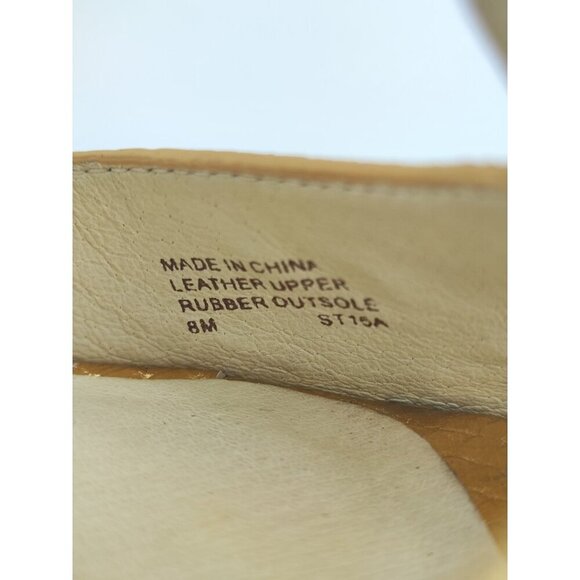 Michael Kors Women's Brenna Metallic Gold High Heel Sandals Size 8M US - Picture 8 of 9